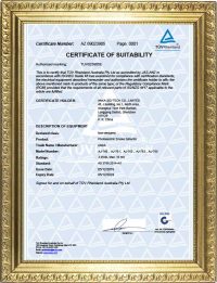 AS3786:2014 certification