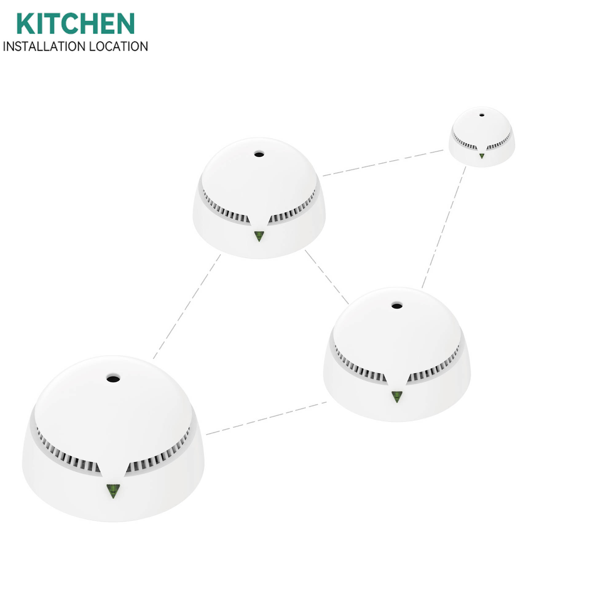 AJ-770SI4 Wireless Interconnected MINI Smoke Alarm