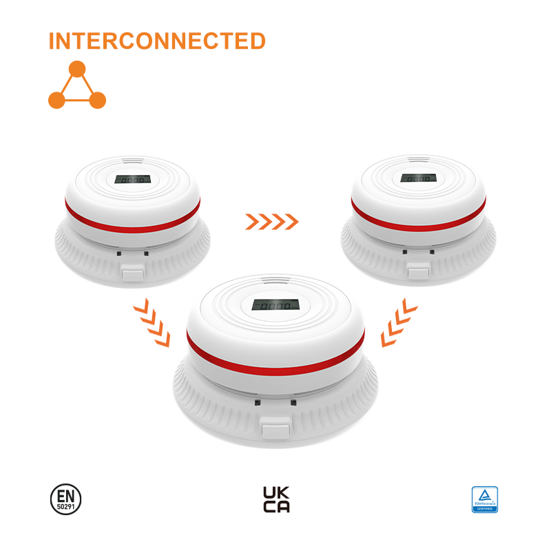 AJ-960CA4 Hardwired Interconnected Carbon Monoxide Alarm