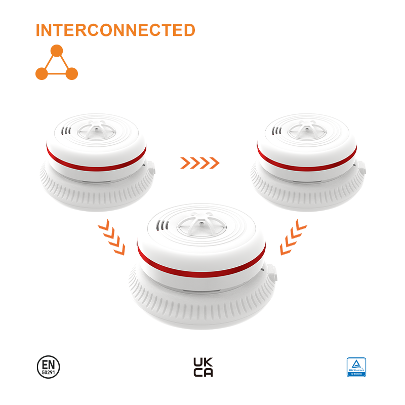 AJ-960TA4 Hardwired Interconnected Heat Alarm