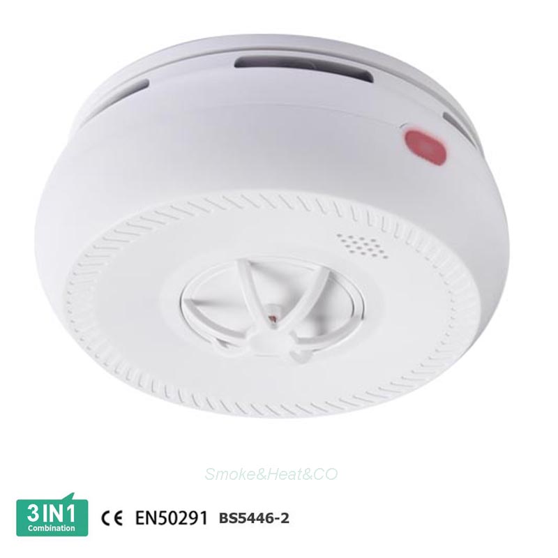 AJ-962SCT stand alone 3-in -1 smoke heat and carbon monoxide combination detector