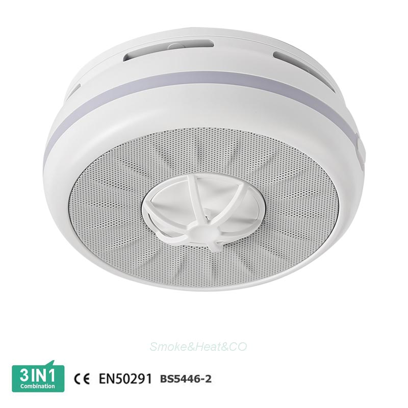 AJ-961SCT stand alone 3-in -1 smoke heat and carbon monoxide combination detector