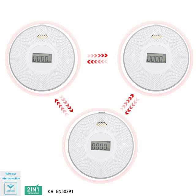 AJ-963SCU4 wireless smoke and carbon monoxide combo Alarm
